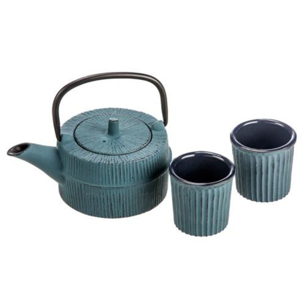 NIB Gaia Cast Iron Tea Set Batch #128